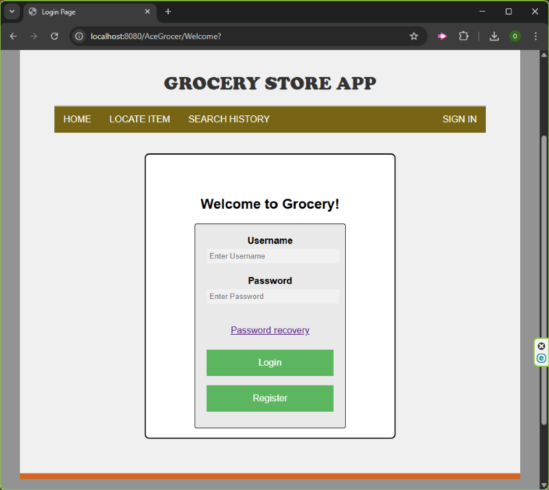 App screenshot